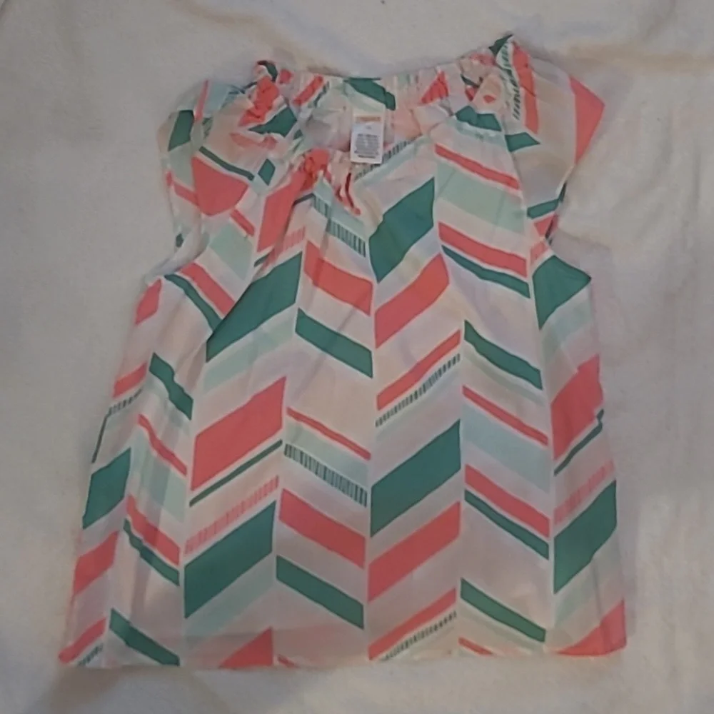 Gymboree Colorful Chevron Kids Blouse